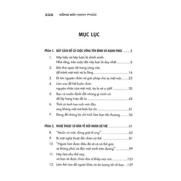 Sách - Sống Đời Hạnh Phúc – Khắc Phục Lo Âu Để Vui Sống