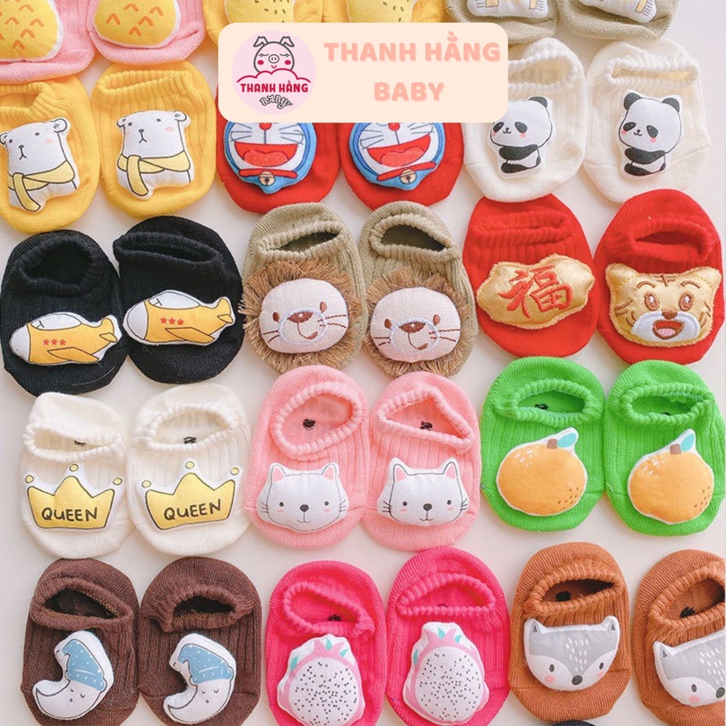 Tất cho bé , tất trẻ em siêu xinh 2021 Thanh hằng baby từ 0 đến 3 tuổi