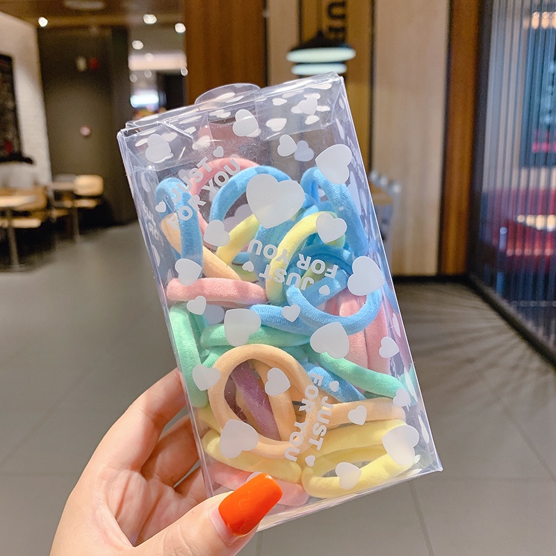 Dây Buộc Tóc Cao Su Không Đau Phong Cách Hàn Quốc Cho Nữ