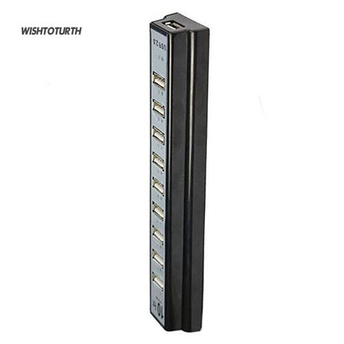 ☼Bộ Hub Gồm 10 Cổng USB 2.0 Kèm Phụ Kiện Dành Cho Máy Tính