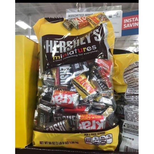 KẸO CHOCOLATE HERSHEY'S MINIATURES 1,58kg