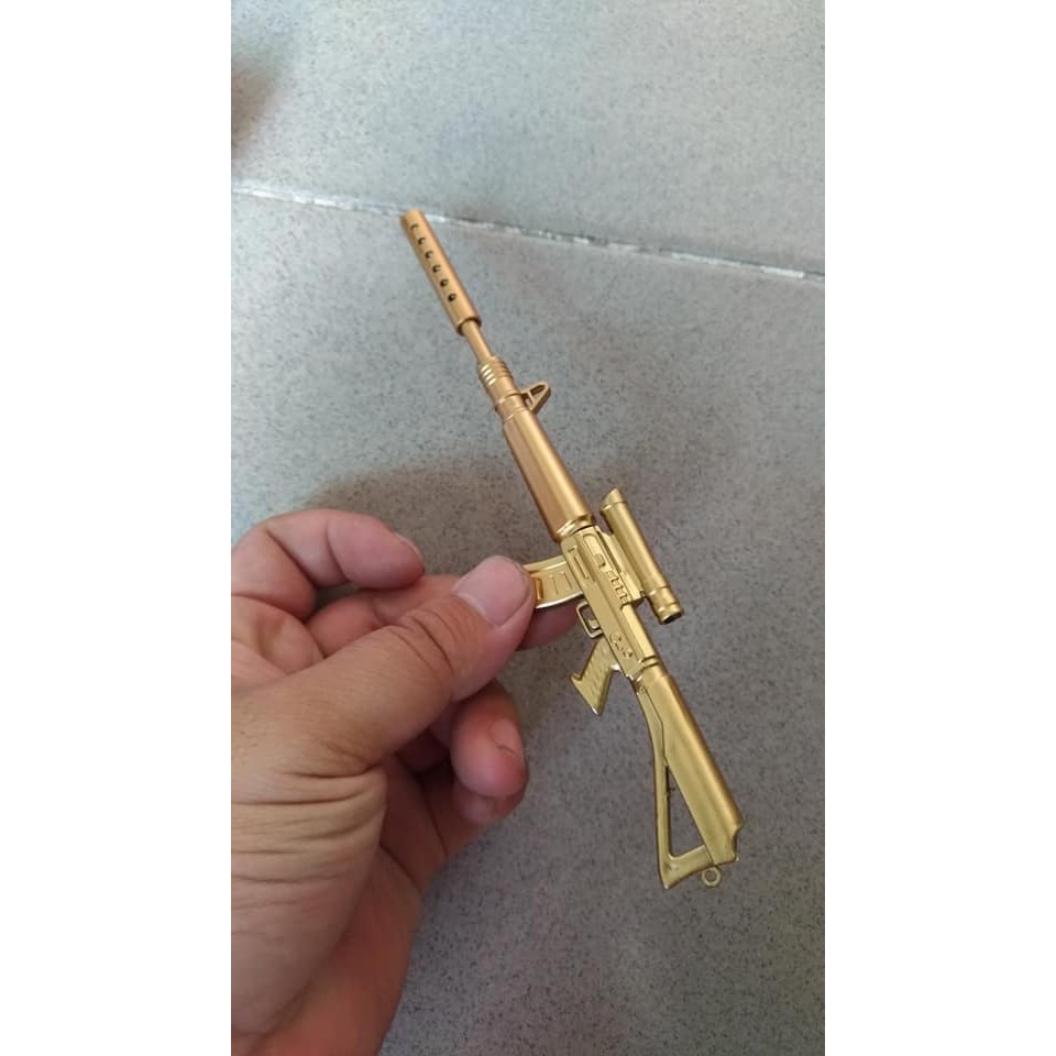 Bút bi cây súng, có thể gắn móc khóa
