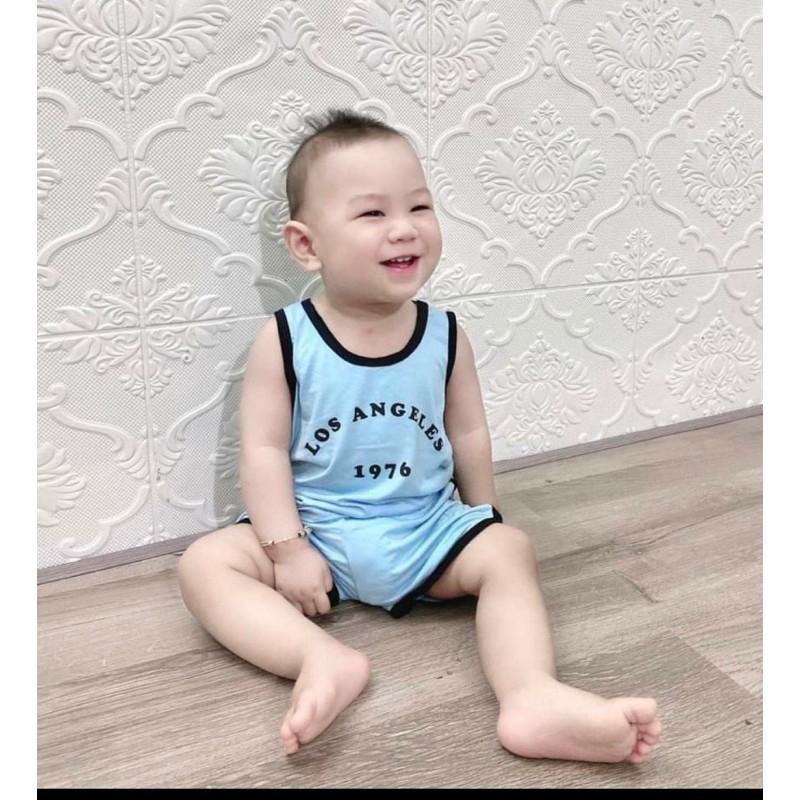 BỘ MINKY MOM BA LỖ LOS ANGELES THUN LẠNH BO VIÊN SIÊU ĐẸP CHO BÉ