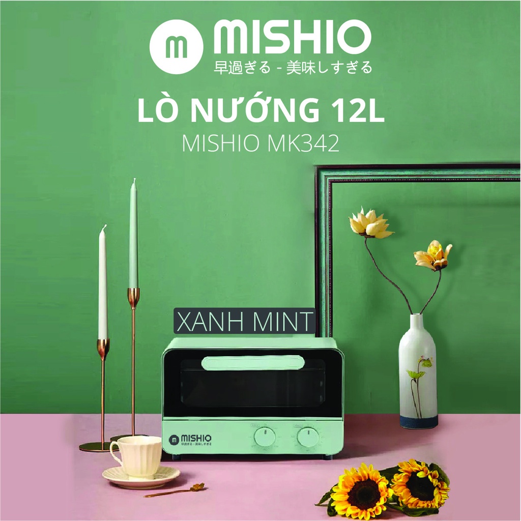 Lò nướng 12L Mishio MK342 hàng chính hãng