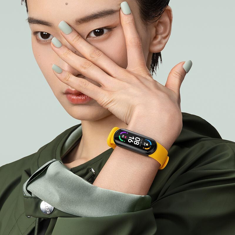 [ Quốc tế ] Vòng đeo tay thông minh Xiaomi Mi band 6 - Vòng tay theo dõi sức khoẻ, tập luyện thể thao - Màu đen