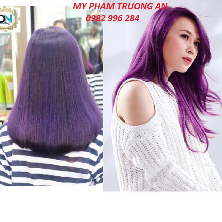 Nhuộm Phủ Bóng 5D Hàn Quốc NEV COLOR Màu Tím Cà