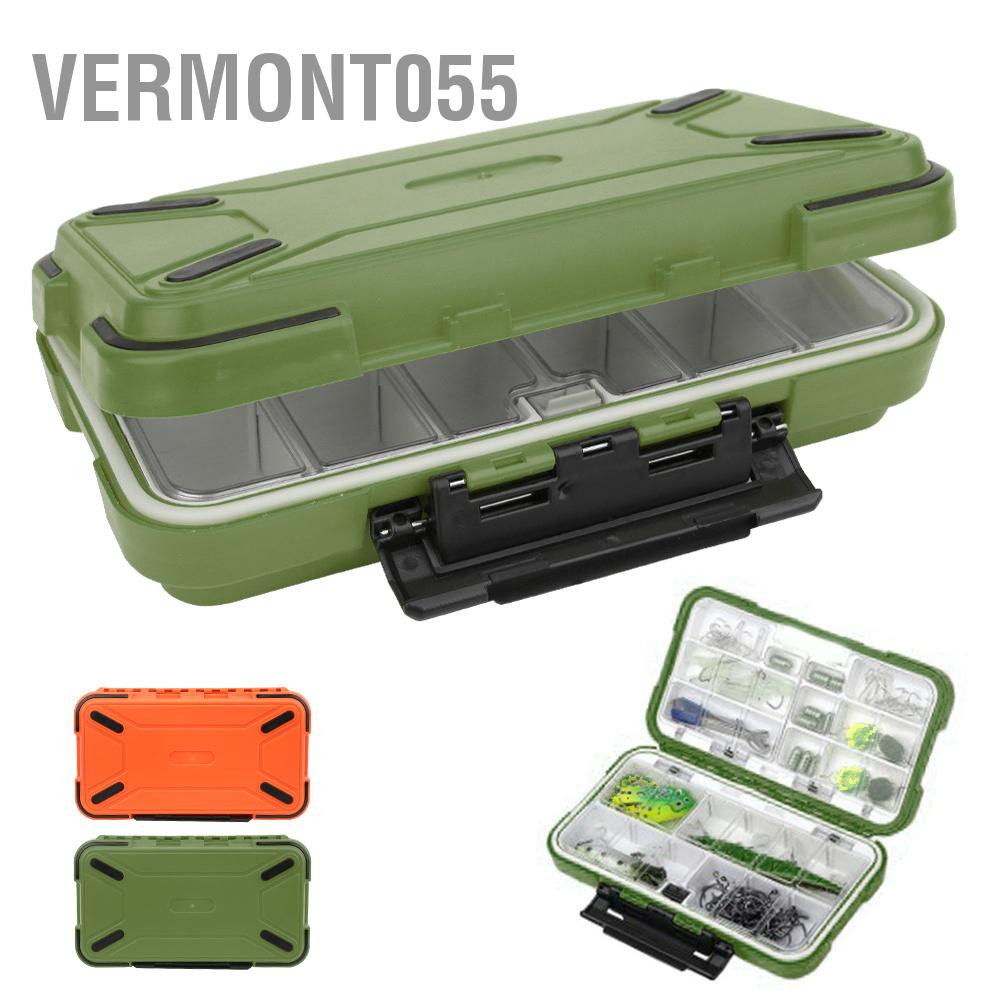 Vermont055 ABS Waterproof Fishing Tackle Box Bait Lure Hooks Storage Case Organizer Container Accessory