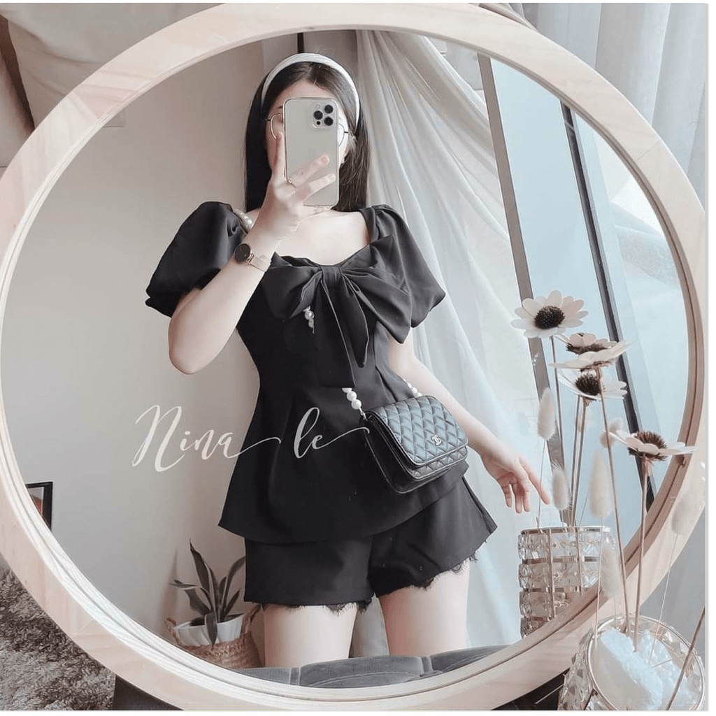 SET ĐŨI MỀM MỊN,THÍCH HỢP ĐI CHƠI,DỰ TIỆC,THIẾT KẾ HỌA TIẾT TRƠN NHƯNG KHÔNG KÉM PHẦN SANG TRỌNG LANA FASHION