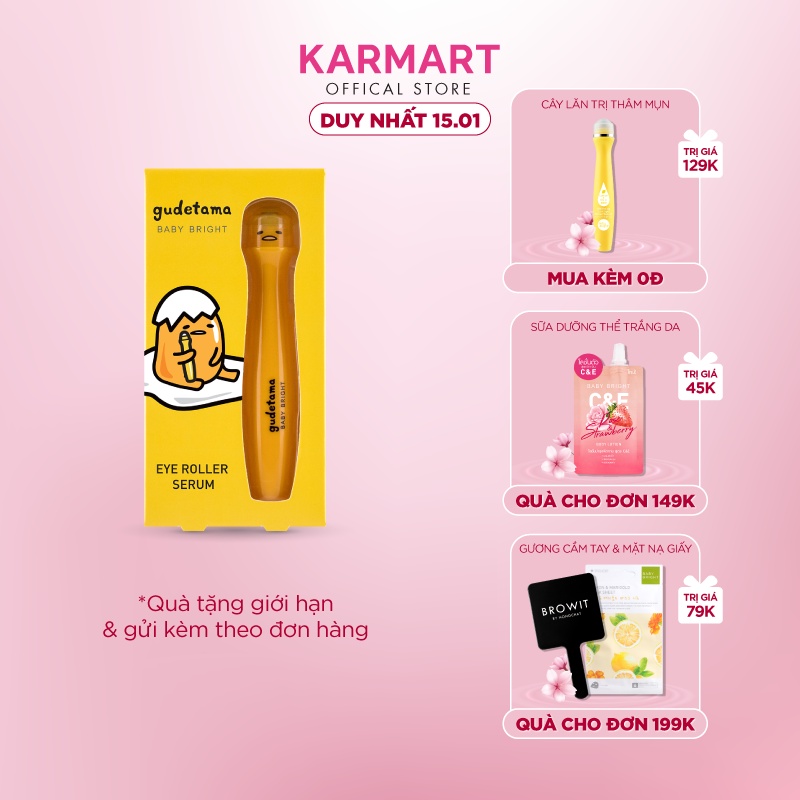 Thanh lăn dưỡng mắt Baby Bright Gudetama Eye Roller Serum