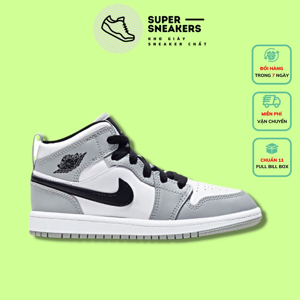 Giày 𝗝𝗼𝗿𝗱𝗮𝗻 Cổ Cao Nam Nữ Màu Ghi Xám Hot Hit, Giày Thể Thao Sneaker 𝗝𝗼𝗿𝗱𝗮𝗻 Cao Màu Cổ Ghi Xám Thời 