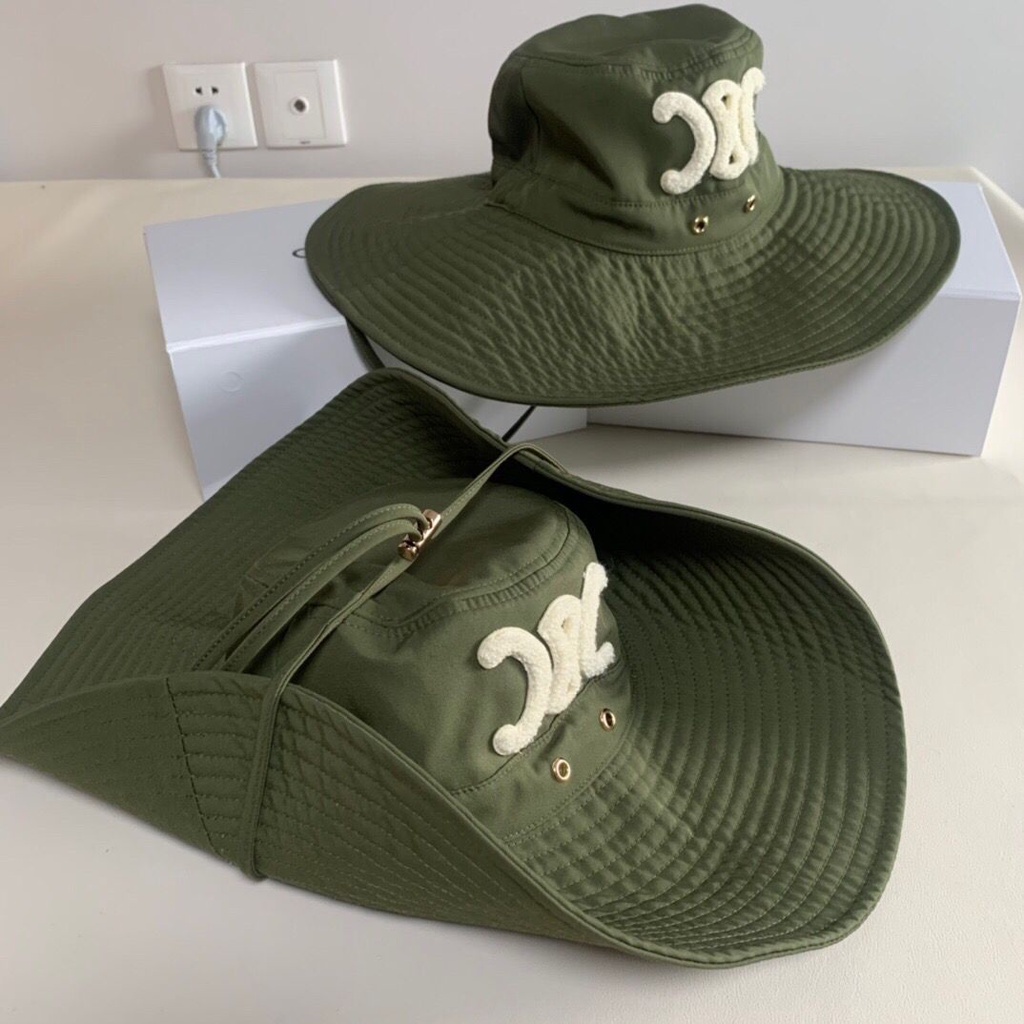 Nón Tai Bèo Che Nắng Vành Rộng Màu Xanh Lá Celin Celin Lisa Phiên Bản Cao Có Sẵn
