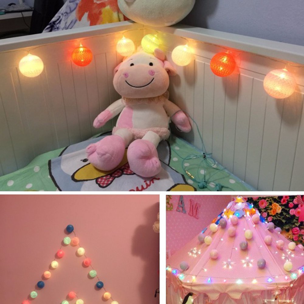 Dây đèn led 20 bóng hình quả cầu xinh xắn dùng để trang trí