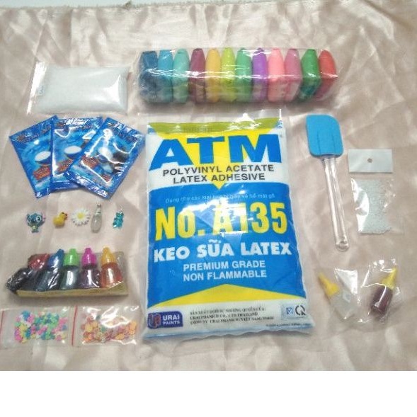 KIT SLIME 18 MÓN TRANG TRÍ SLIME/KEO SỮA