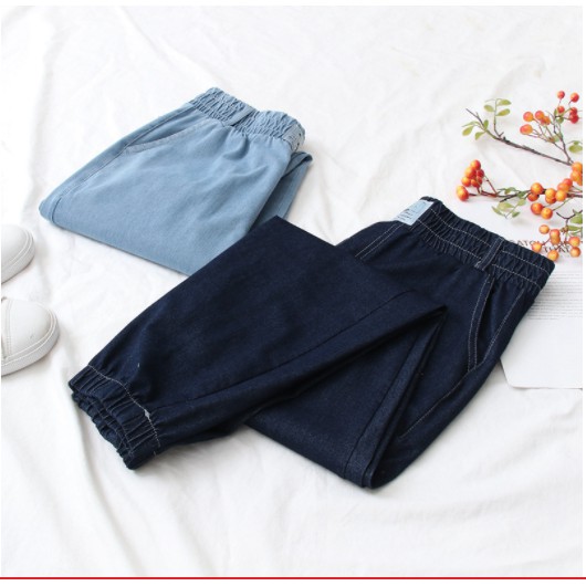 Quần jeans nữ cạp thun phong cách Hàn Quốc,chất bò bền đẹp giữ form QS31(40-68KG)