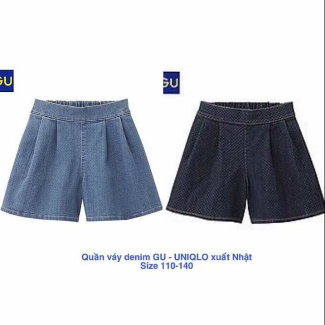 Quần Váy Denim Xuất Nhật Dư Xịn