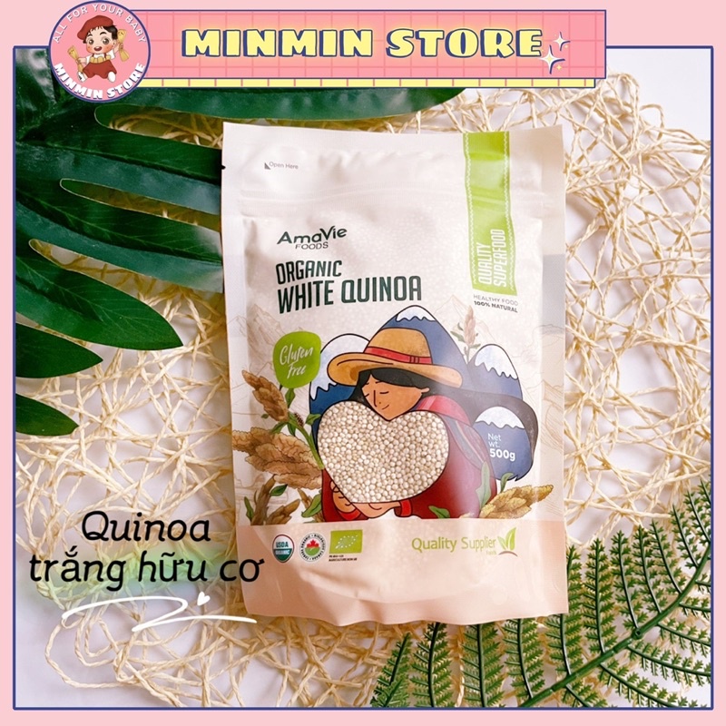 QUINOA HỮU CƠ TRẮNG/3 MÀU AMAVIE FOODS 500G