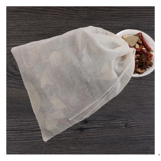 Túi vải bông gạc tự nhiên Có Dây Rút 30x40CM 2 túi/sp - VUA BAO BÌ