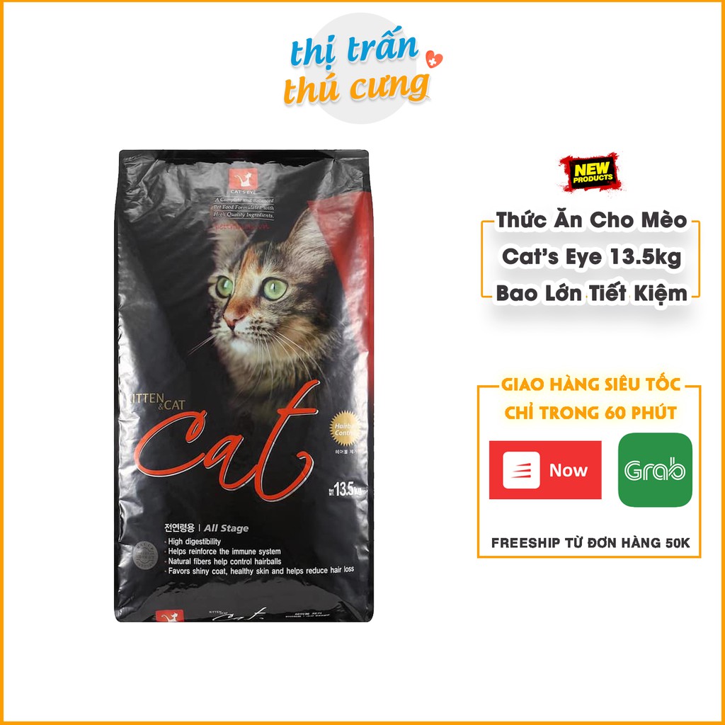 Thức ăn hạt cho mèo hạt Cat's Eye 13.5kg | hạt cat eye 13 5kg bao lớn siêu tiết kiệm | Cateye 13 5kg