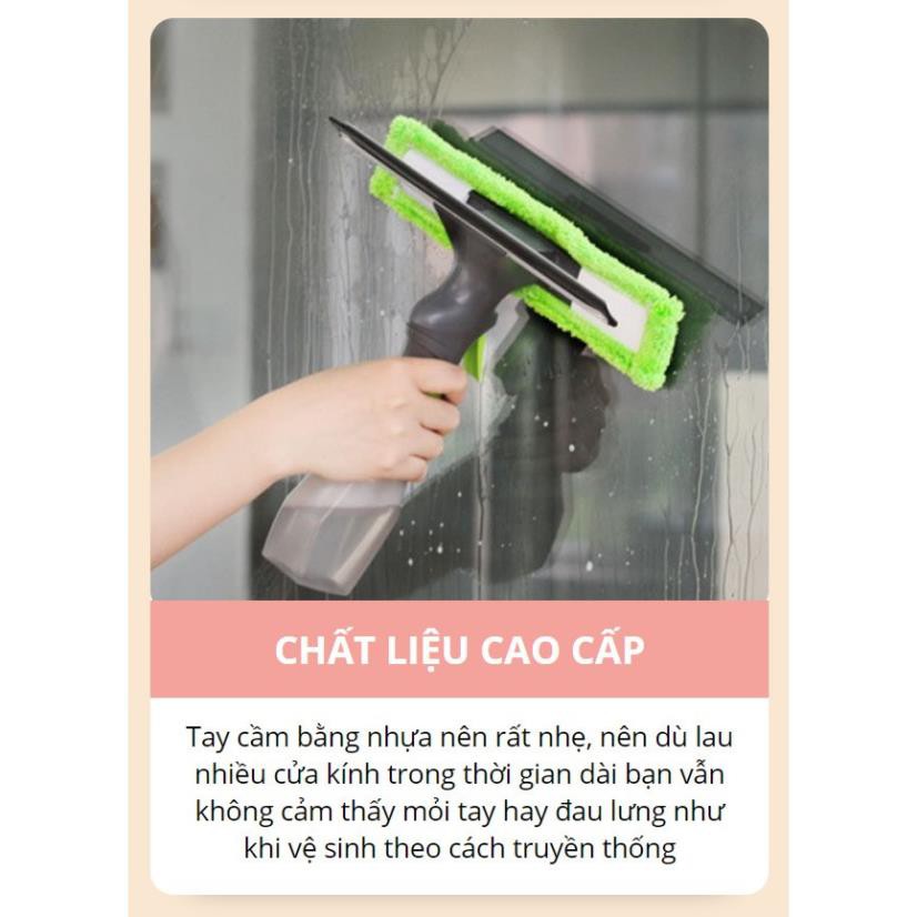 Cây Lau Kính Tích Hợp Bình Xịt 3 trong 1