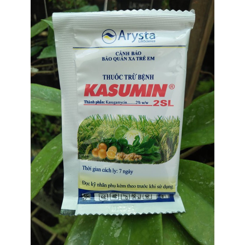 KASUMIN 2SL – THUỐC ĐẶC TRỊ VI KHUẨN GÂY BỆNH CHO CÂY TRỒNG, gói 20ml