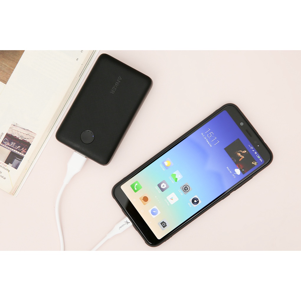 Pin sạc dự phòng Anker PowerCore Select A1223 10.000 mAh Micro USB/2 cổng USB - Chính hãng BH 18 tháng