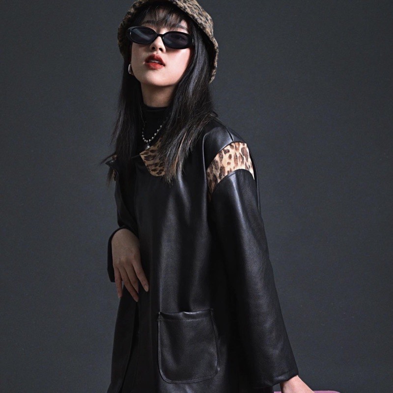 Áo da đen da báo | BigBuy360 - bigbuy360.vn