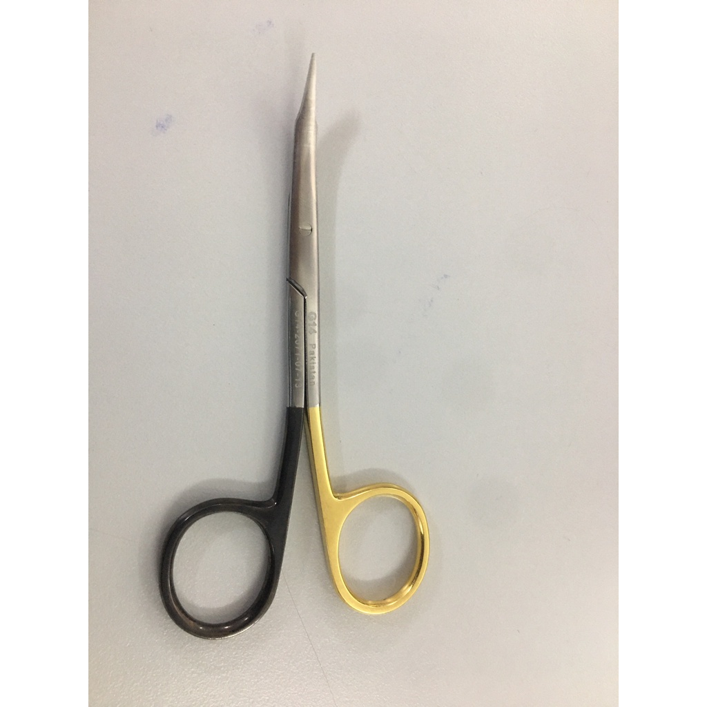 Kéo phẫu thuật Steven cong 11cm-13cm  G14- Pakistan dùng phẫu thuật mắt, mũi , mí , căng da mặt...