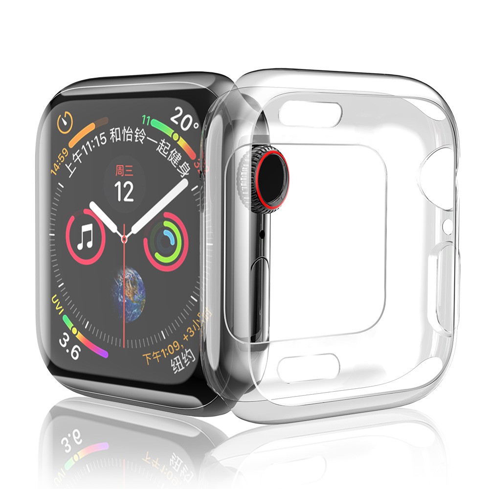 Ốp Case Bảo Vệ TPU Trong Suốt Hoco Cho Apple Watch Series 4/ 5/ 6/ SE Size 40/44mm Chính Hãng