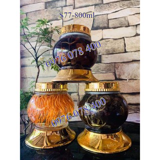 [ CHÍNH HÃNG ] Bình Ngâm Rượu Hàn Quốc 800 ml , Bình Thuỷ Tinh Yongcheon, BHQ-S77