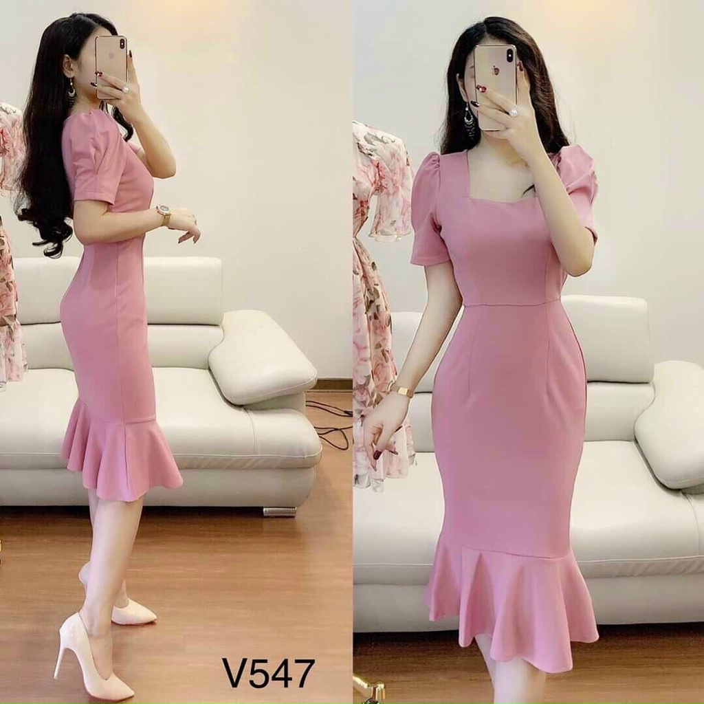 ĐẦM BODY DÁNG DÀI ĐUÔI CÁ CỰC SANG CHẢNH