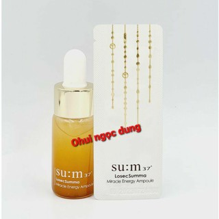 [Mới]Gói dùng thử Serum tinh chất dưỡng trẻ hóa như da em bé Sum37° LosecSumma Miracle Energy Ampoule 1ml