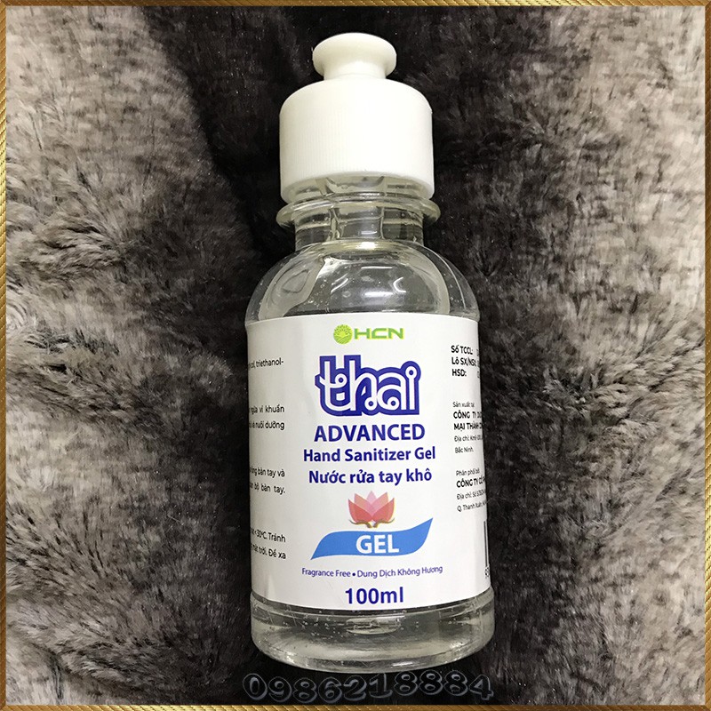 (Phiếu công bố+Bill) Nước gel rửa tay khô THAI HCN diệt khuẩn 100ml GKT3 | BigBuy360 - bigbuy360.vn