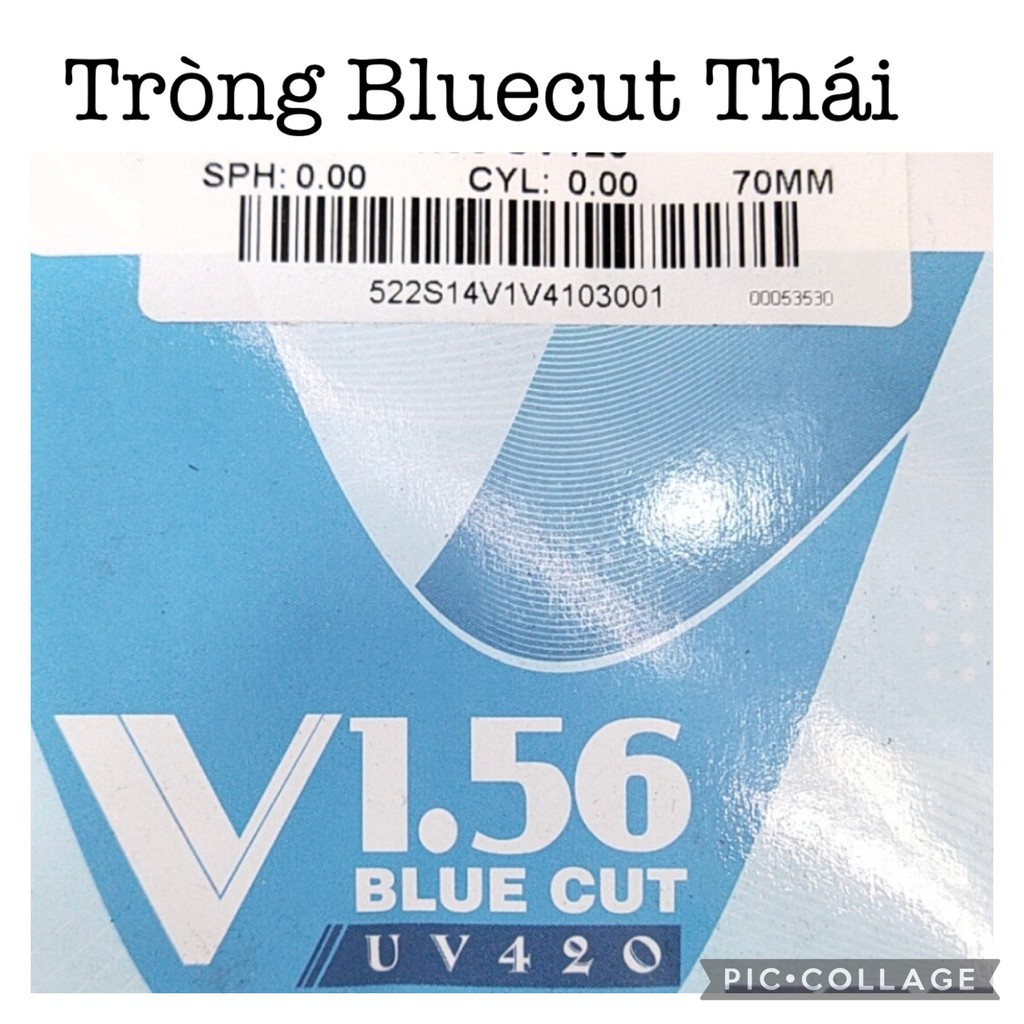 Trong kính cận các loại, độ &gt; 6,0 độ và loạn &gt; 2,0 độ - tròng cận các loại chống xước, Bluecut, Nano, đổi màu