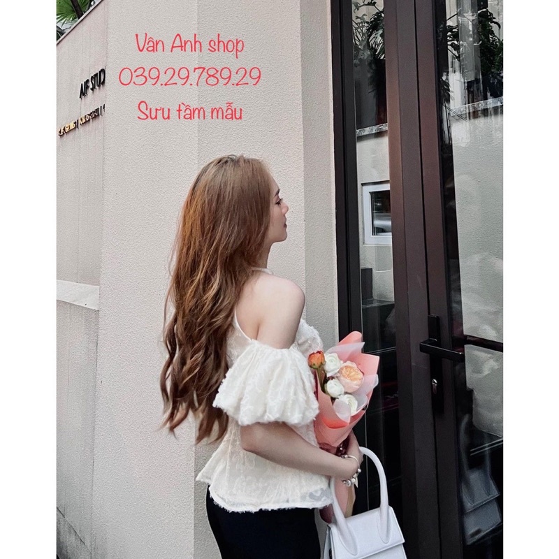 Vải organza Hoa xinh màu be