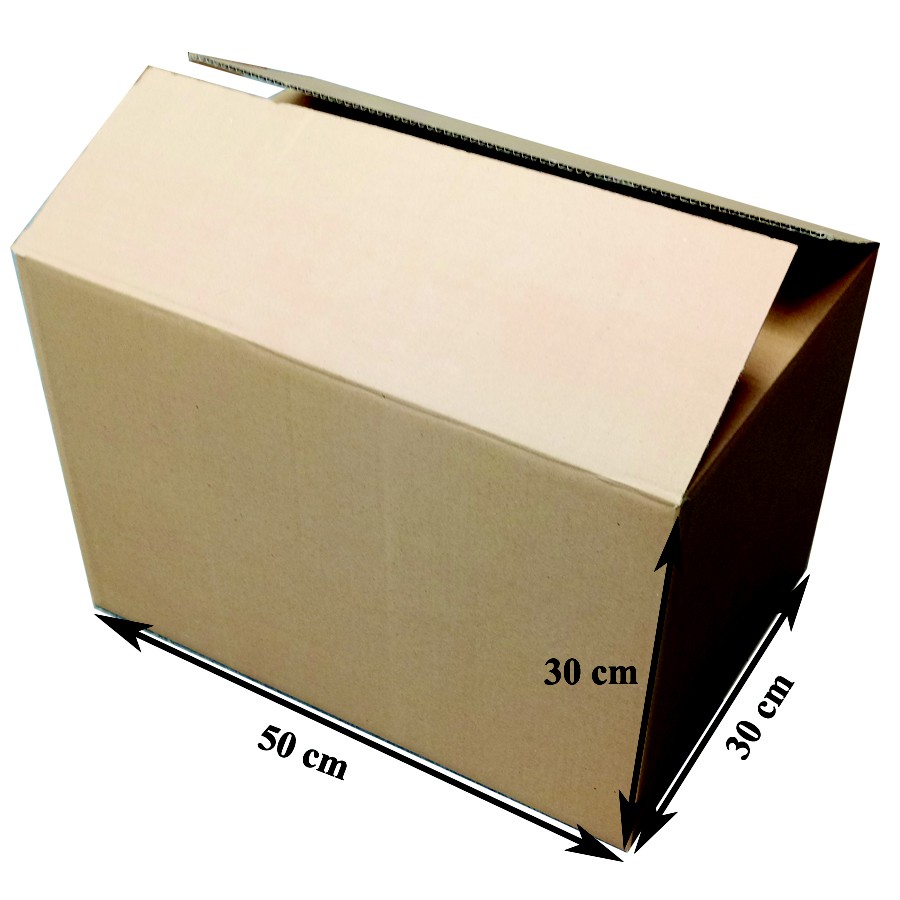 [Carton trơn]Combo 50 hộp size 50x30x30 cm [Xếp Chồng]