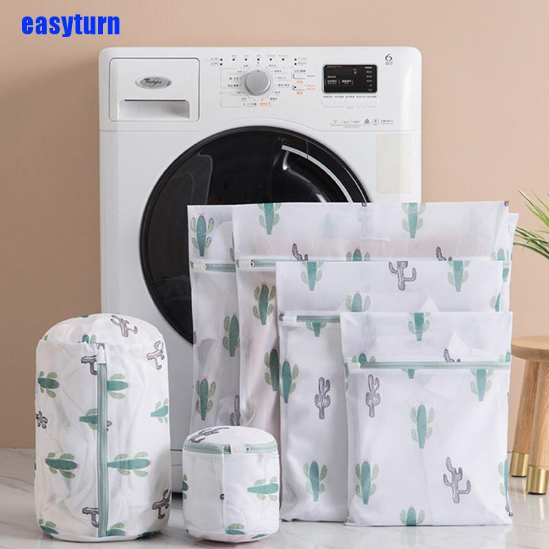 Túi lưới giặt quần áo hình cây xương rồng