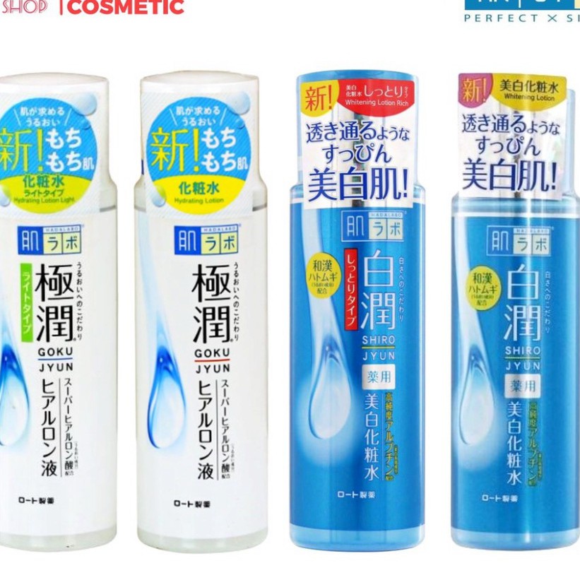 Nước Hoa Hồng Hada Labo Goku Jyun Rohto Dưỡng Ẩm Sáng Da 170ml