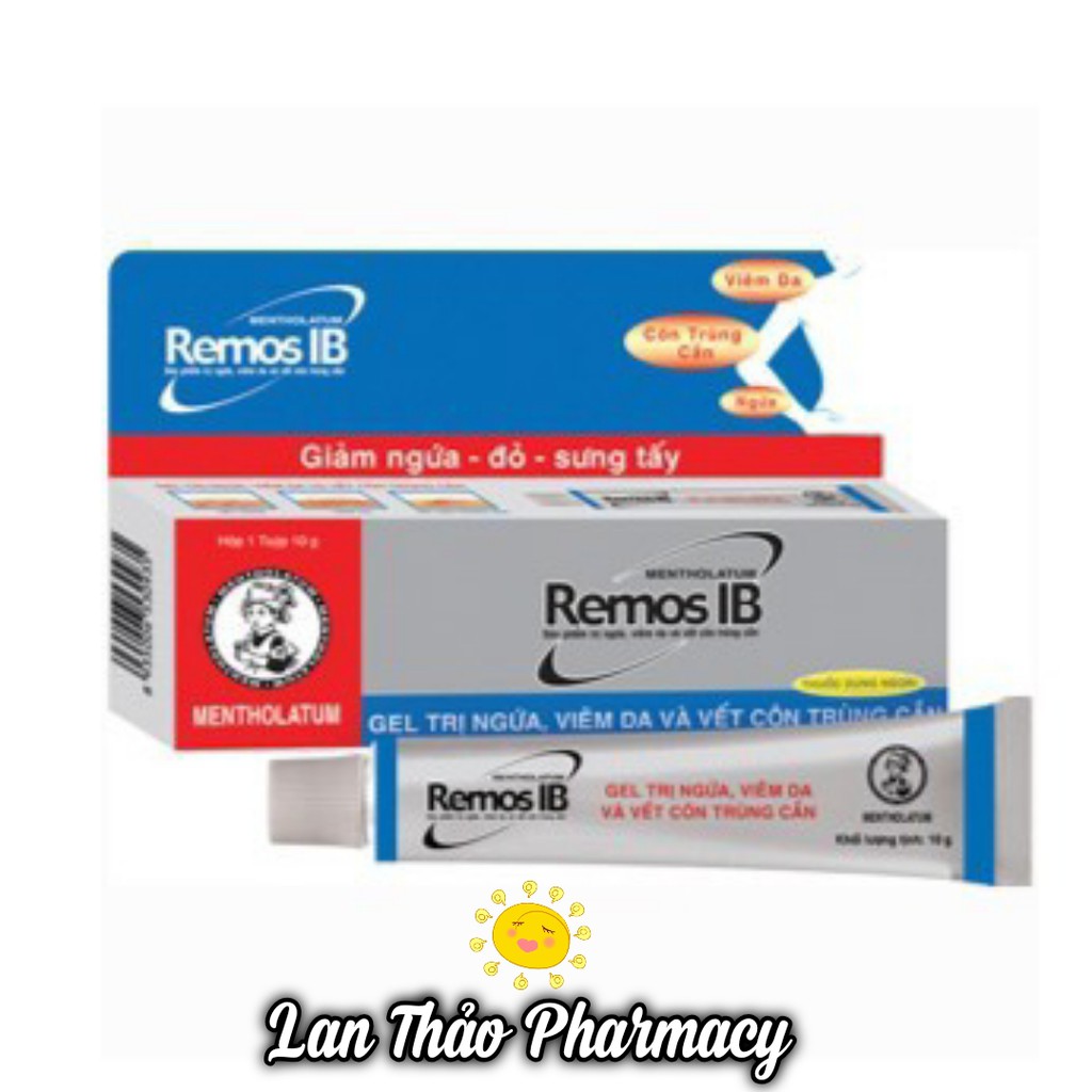 [CHÍNH HÃNG] Mentholatum Remos IB – Gel trị ngứa, viêm da và vết côn trùng cắn 10g