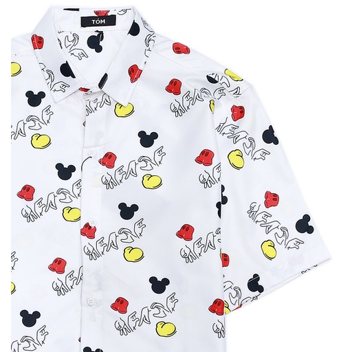 Áo Sơ Hoạ Tiết MICKEY Tay Ngắn Nam/Nữ Tóm Store .Chất lụa CAO CẤP | BigBuy360 - bigbuy360.vn