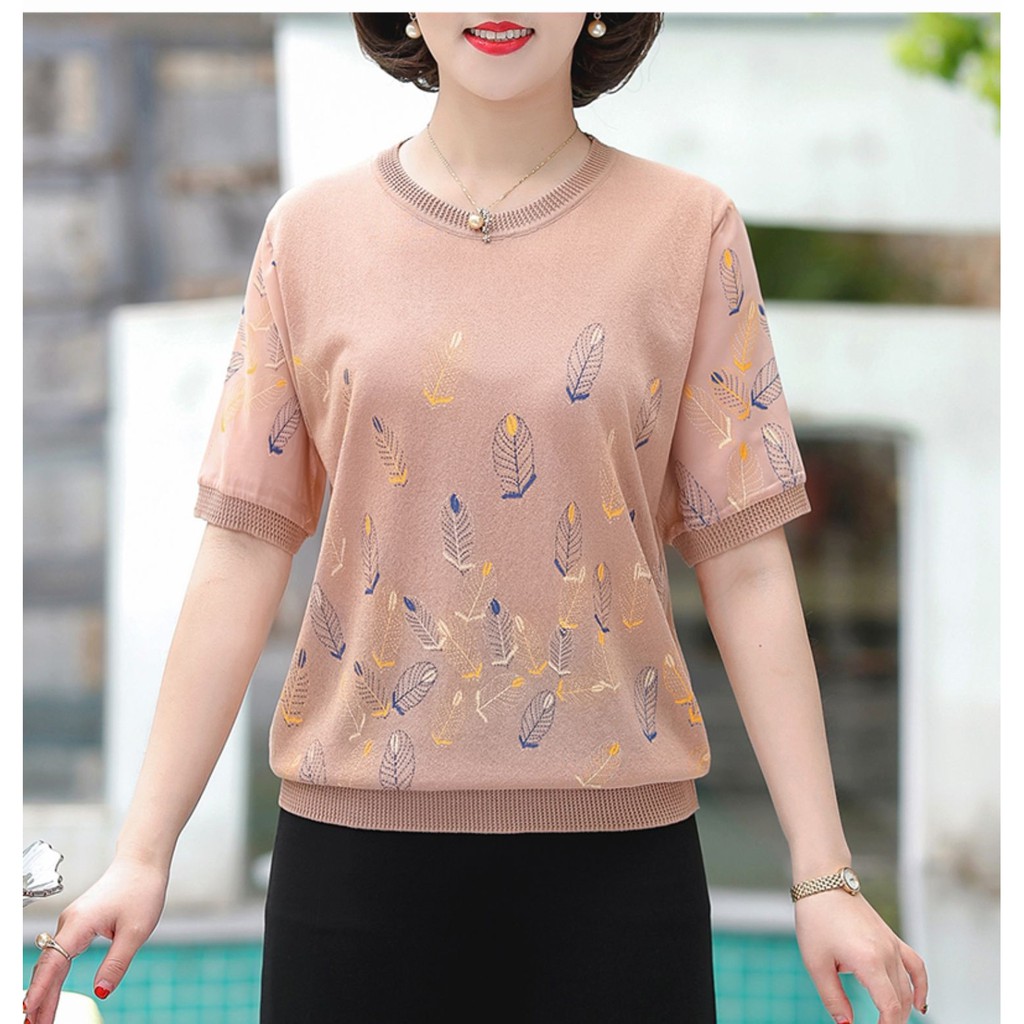 ÁO SƠ MI TRUNG NIÊN ĐẸP_thun lá cây_hàng loại 1