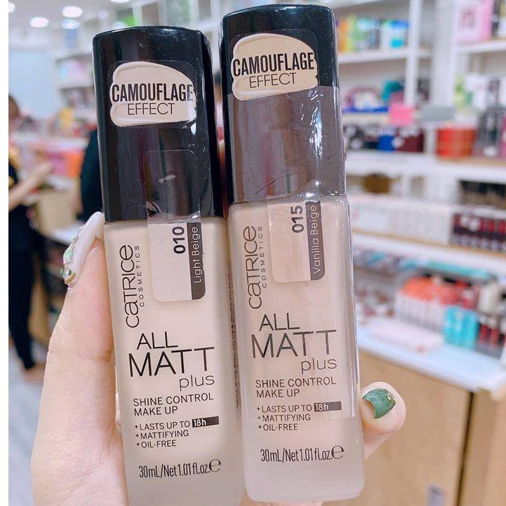 Kem Nền Catrice 18h All Matt Plus Shine Control Make Up