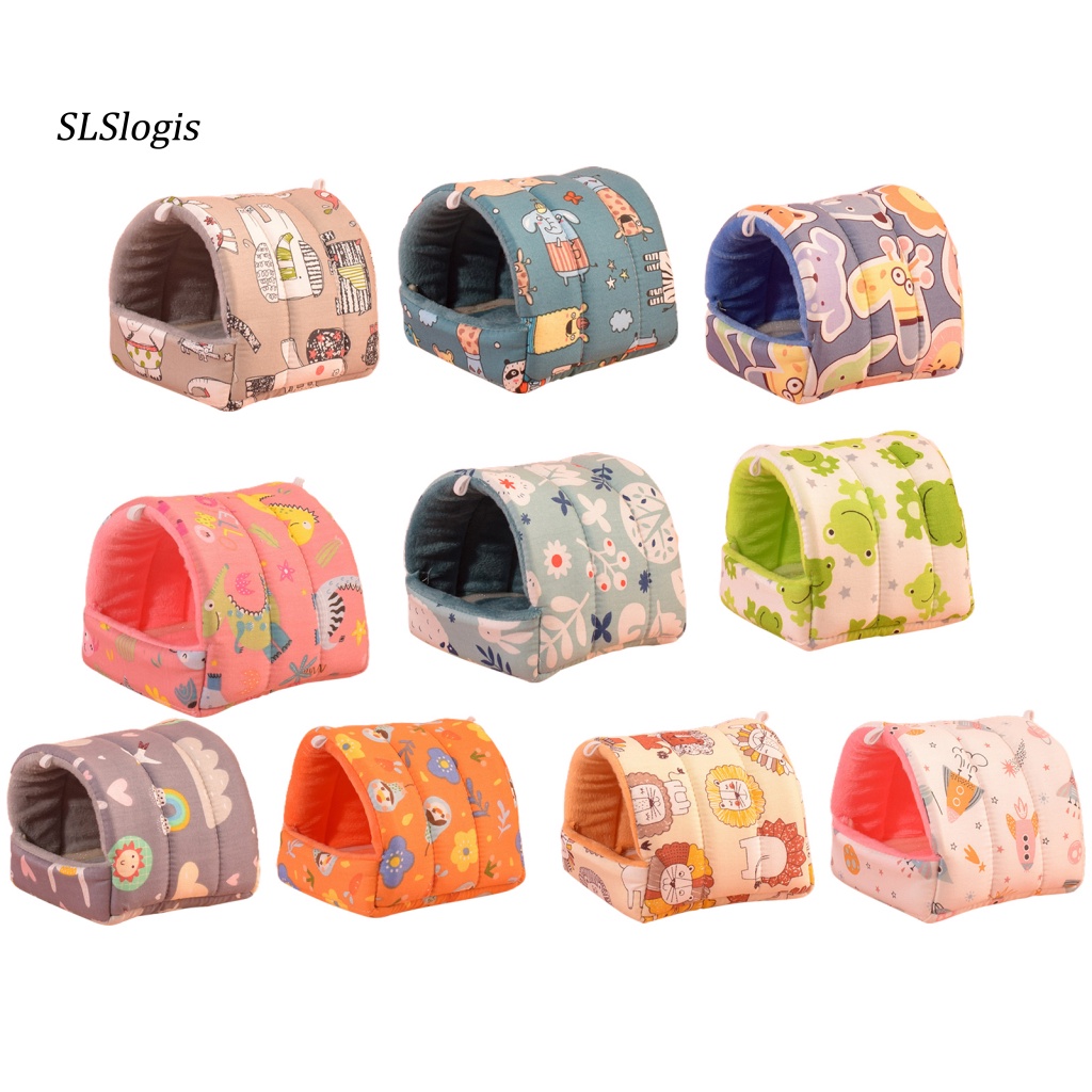 Giường Ngủ Cho Chuột Hamster Họa Tiết Không Gian Lớn