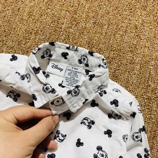 Sơ mi Mickey Disney 3-24m phom to