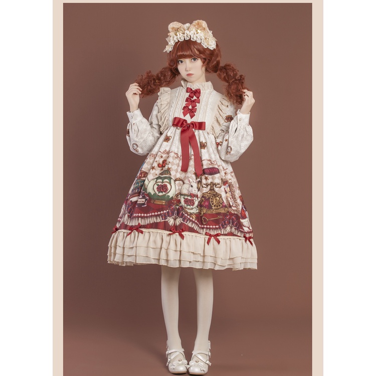 Váy lolita Crown Bear mèo và vương miện
