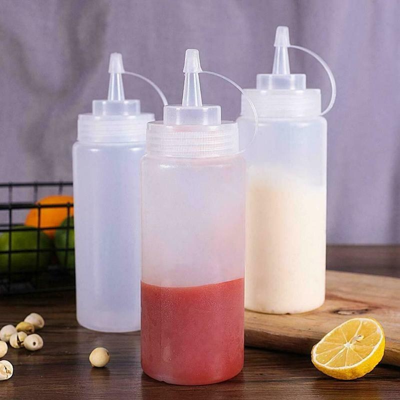 Bình Đựng Dầu Ô Liu Dạng Bóp 240/480ML Kèm Nắp Vặn Tiện Dụng