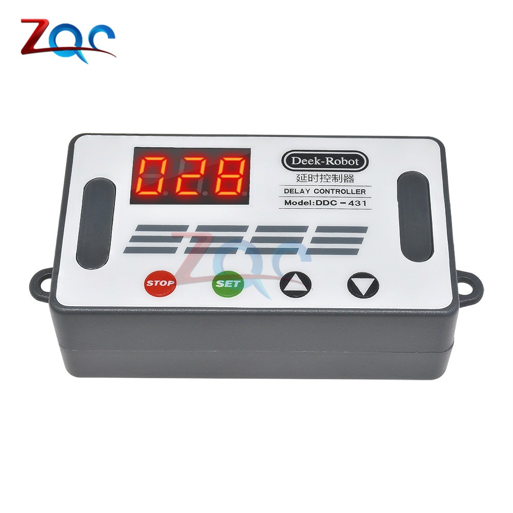 DC 6-30V Automation Cycle Delay Timer Control Off Switch Delay Time Relay Micro USB LED Display 6V 9V 12V 24V Voltage Protection