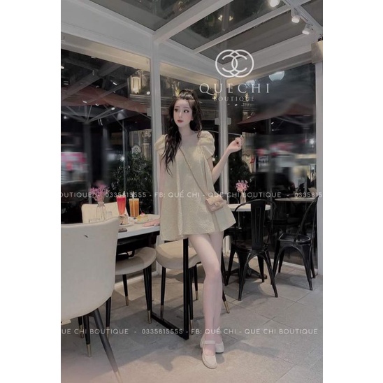 💢Váy xòe xốp hoa tay nơ xinhh xỉu❤❤