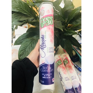 Bông tẩy trang Misaki 150 miếng cao cấp
