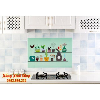 Giấy dán tường bếp chống dầu mỡ