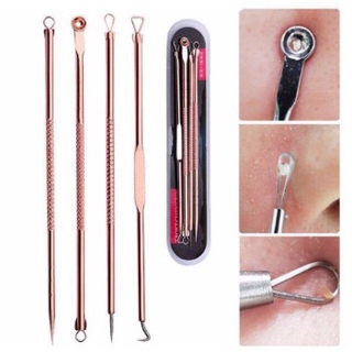 Bộ dụng cụ nặn mụn 4 Cây 8 Đầu nặn mụn chuyên nghiệp